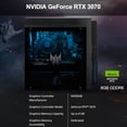 thumbnail image 3 of Acer Predator Gaming Tower Desktop, Intel Core i7-13700F, NVIDIA GeForce RTX 3070, 64GB DDR5 RAM, 2TB SSD + 2TB HDD, Wired KB & Mouse, Wi-Fi 6, Windows 11 Home, 3 of 5