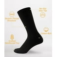 thumbnail image 5 of INNERSY Mens Cotton Socks Casual Crew Socks Business Dress Socks for Men 6 Pairs (L, Black), 5 of 6