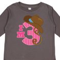 thumbnail image 4 of Inktastic 3rd Birthday 3 Year Old Cowgirl Girls Long Sleeve Toddler T-Shirt, 4 of 5