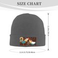 thumbnail image 3 of Junzan Rooster And Chicken Mens Winter Hats Thick Knit Cuff Beanie Cap Beanie Hat, 3 of 7