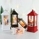 thumbnail image 5 of Lámpara portátil Lámpara de viento retro Patrón de impresión navideña Luz de noche para el hogar Decoración de escritorio navideña (Muñeco de nieve de bronce grande) Romacci Lámpara portátil, 5 of 7