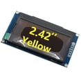 thumbnail image 3 of Methold Módulo OLED SSD1309 Módulos de pantalla con autoiluminación Pantalla portátil de sobremesa Ajuste práctico Pantallas LED pequeñas Electrónica Amarillo 7 pines, 3 of 6