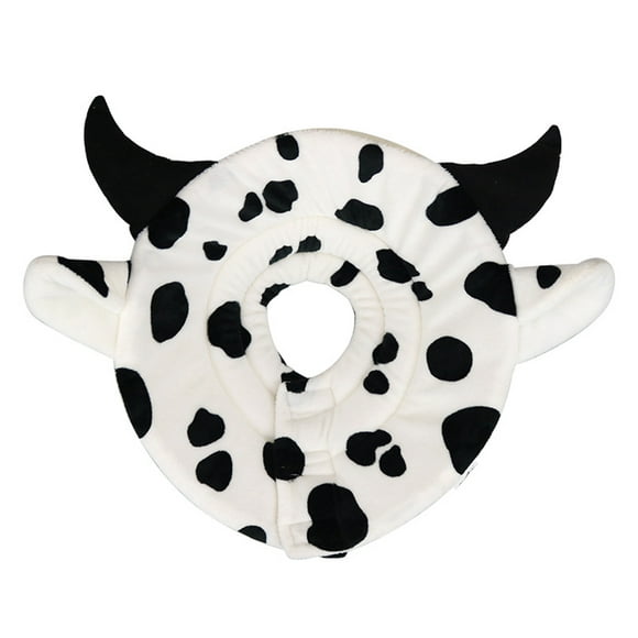 Visland Animal Récupération Collier Belle Conception de Vache Flanelle Prévenir Morsure / Lécher Chien Chat E-Collier pour la Maison