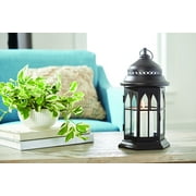 Better Homes & Gardens Metal and Glass Candle Holder Lantern, Bronze