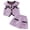 A56-Purple, variant on Ccpelsie Toddler Girls Shorts Set - 2 Piece Short Sleeve Graphic Tee and Denim Shorts Outfits for Girls(Purple,12-18 Months)