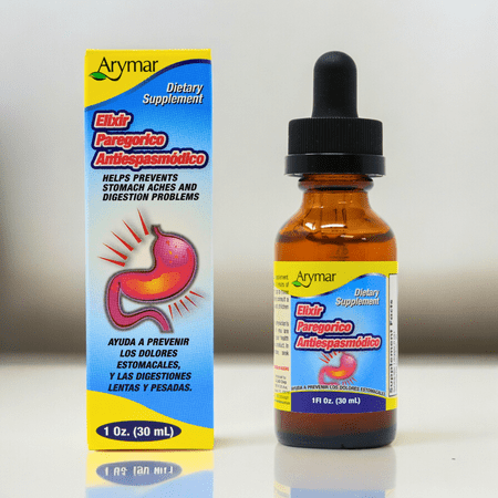 Elixir Paregorico Antiespasmodico. 1 oz