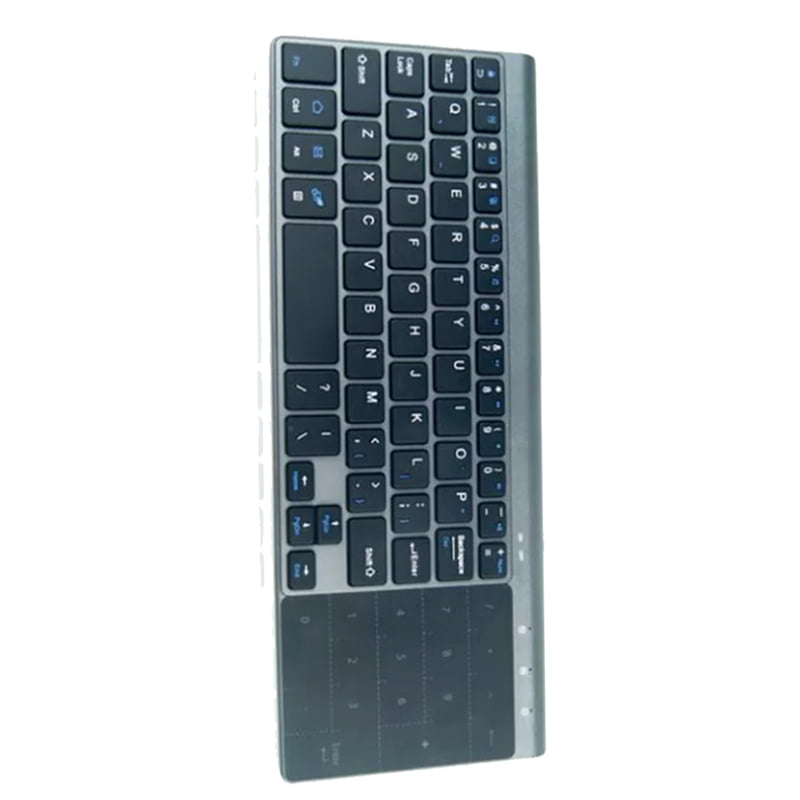 Bluetooth Wireless Mini Keyboard with Numeric Touchpad for Notebook PC Smart TV Portable 59 Keys Wireless Mini Keyboard