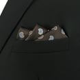 thumbnail image 4 of Pocket Square for Men Suits Brown Paisley Blue Yellow Elegant Handkerchiefs, 4 of 6