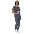 thumbnail image 4 of Hanes Women's Scrubs V-Neck Scrub Top, Premium, Short Sleeve, 1 Pocket, Sizes XS-3XL, 4 of 8