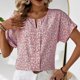 thumbnail image 2 of Tops Cortos para las Mujeres Cuello en V Impreso Manga Corta Top Casual, Camiseta de Baile sin Mangas para las Mujeres, 2 of 4