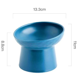 thumbnail image 1 of Cuenco de cerámica para mascotas con patas altas, protección para el cuello, cuenco con boca oblicua, cuenco biselado para gatos, cuenco para comida para gatos en el comedero para gatos, cuenco para, 1 of 6