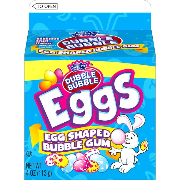 Dubble Bubble Egg Shaped Bubble Gum, 4 oz.