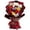 Red, variant on 11.81 in Graduation Gifts Crochet Flowers Bouquet, Handmade Sunflower Rose Dr. Bear Graduations Flower Bouquet for Birthday, Teacher Appreciation Gifts, Graduation, Home Décor, Blue