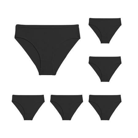 Guanyst Women s Physiological Panties  No Show Underwear for Women Seamless High Cut Briefs Mid-waist Soft No Panty Lines Pack of 6
