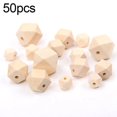 thumbnail image 1 of SPRING 50/100PCS Bulk Wooden Craft Beads for DIY Crafts Handmade 50PCS, 1 of 6
