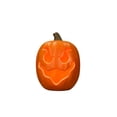 thumbnail image 6 of Halloween Large Pumpkin Decoration, Halloween Jack O Lantern Pumpkin Light with Glowing Cutout Design, Pumpkin Ornament for Indoor Outdoor Party Holiday Display Decor, 6 of 7