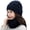 Navy Blue, variant on SPRING PARK 1 Set Knitted Hat Womens Beanie Knit Thickening Hat and Winter Scarf ,Girls Warm Hat Earmuffs Cap