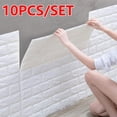 thumbnail image 1 of 10pcs 3D Imitation Brick Wall Sticker Waterproof Self Adhesive Wall paper for Bedroom Living Room Kitchen TV Backdrop Decoration06China He Qiyong unisex, 1 of 1