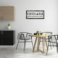 thumbnail image 2 of Stupell Industries Coffee Bar Cafe Rustic Sign Food & Beverage Painting Black Floater Framed Canvas Art Print Wall Art, 31 x 14, 2 of 9