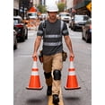 thumbnail image 3 of Ubon Men's 3-Pack Reflective T-Shirt Short Sleeve Shirt Construction Work Tee Pure Black 2XL, 3 of 9