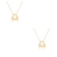 thumbnail image 2 of Collar Sonducket Ins Doce Signo del zodiaco Retro Antióxido, 2 of 6