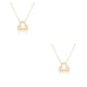 thumbnail image 4 of Collar de constelaciones Qarigey Ins doce signos del zodiaco Libra oro 2piezas, 4 of 6