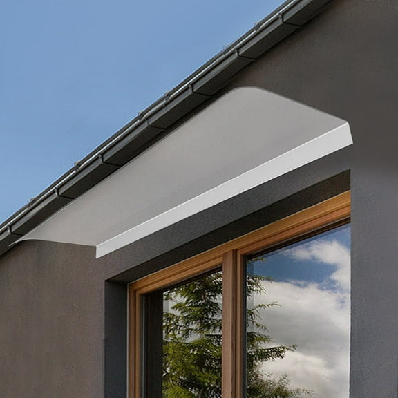 Door Awning Window Awnings & Canopies for Front Door/Porch Patio Roof PC Door Canopy Awning Rain Shelter Thicken Maintenance-Free Awning UV Rain Snow Dirt Protection 19.7 * 47.2in