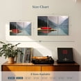 thumbnail image 3 of Elephant Stock Mountain Lake Kayak Wall Art - Horizontal Multi Panel Canvas - Living Room Wall Decor - Nature Multi Panel - Red And Green Decor - 23" x 14", 3 of 4