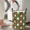 thumbnail image 5 of Sikiie Santa Claus And Gnomes Print Round Dirty Clothes Basket, Waterproof Standing Foldable Storage Basket, for Laundry Room, Bedroom, Bathroom Storage-Small, 5 of 6