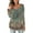 Green#4, variant on Summer Tops,Womens Summer Tops Plus Size,Women Fashion Summer Sexy Fold Printed Regular Women Long Sleeves V Neck Button Green L