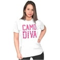 thumbnail image 4 of Camo Diva Cute Girly Hunting Season Womens Slim Fit Graphic Tee Brisco Brands L, 4 of 5