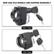 thumbnail image 5 of Universal Motorcycle Helmet Lock AntiTheft with Keys Riding Accessory for 0.9in Handlebar, 5 of 5
