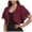 Wine&010529P, variant on Garbnen Shrugs for Women Chiffon Open Front Cropped Short Sleeve Cardigans for Women Soft Lightweight Casual Sheer Shawls for Women Beige XXL