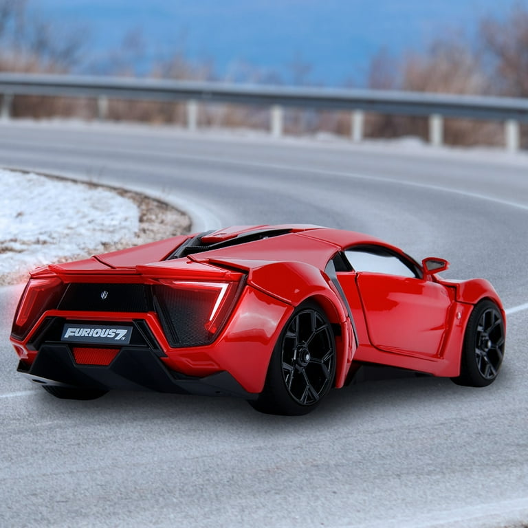1:18 ワイスピ LYKAN HYPERSPORT w/LIGHT &amp; DOM Amazon | JADATOYS 1:18 ワイルドスピードダイキャストカー