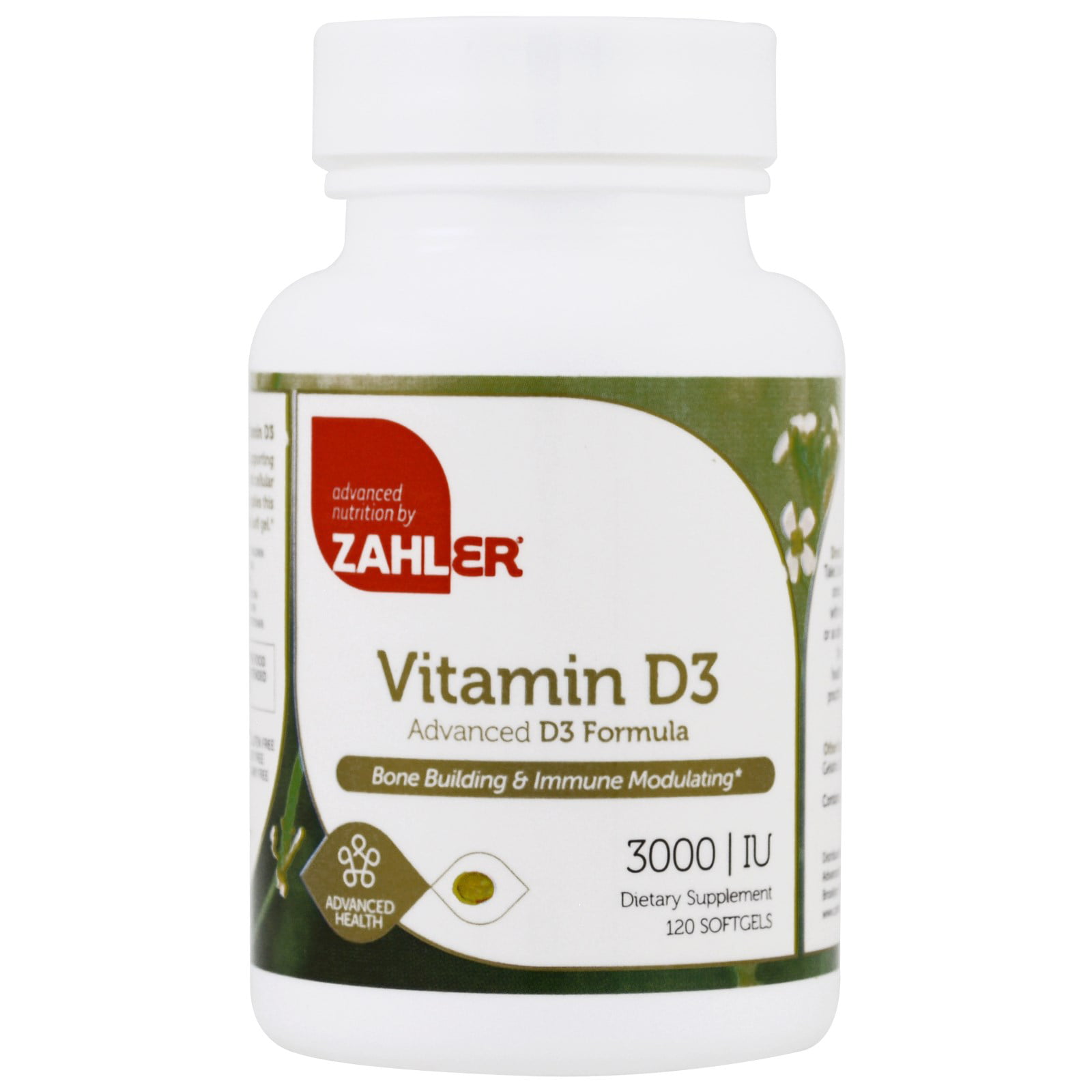 Zahler Vitamin D3 3000 IU Softgels - Walmart.com