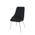 thumbnail image 1 of Topline Home Furnishings Velvet Side Chair with Chrome Legs, 1 of 6