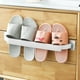 thumbnail image 1 of Estante de pared para zapatillas de baño Frees, diseño de 2 niveles con marco de metal, almacenamiento plegable y ajustable, ideal para el hogar y el dormitorio.,Wsvlmg, 1 of 9