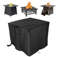 thumbnail image 1 of TwoPone Fire Pit Cover Square - Waterproof Windproof Anti-UV Heavy Duty Gas Fire Pit Cover, 28 Inch Patio Fire Table Cover, 1 of 7