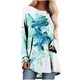thumbnail image 1 of Tops de mujer Invierno Estampado de animales Botón Sudadera Pullover Tops Fridja  hkj1990, 1 of 5