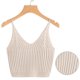 thumbnail image 2 of Guardurnaity Top corto de punto para mujer a la moda, Tops cortos sin mangas de algodón, lencería, ropa interior, ropa de calle, chaleco, camiseta Prendas para la parte del cuerpo albaricoque Guardurnaity AP000157-04B, 2 of 6