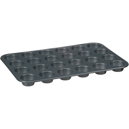 Stoneware Muffin Pan - Wilton Treats Made Simple Non-Stick 24-Cavity Mini Muffin and Cupcake Pan