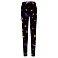 thumbnail image 4 of Halloween Clothes for Women Warm Stretchy Artistic Printed Autumn Winter Halloween Leggings for Women, 4 of 5