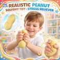 thumbnail image 3 of Giant Peanut Squeeze Toys, Slow Rising Food Theme Sensory Fidget Toy for Stress Relief, Office Desk Relaxation and Daily Use, 3 of 7
