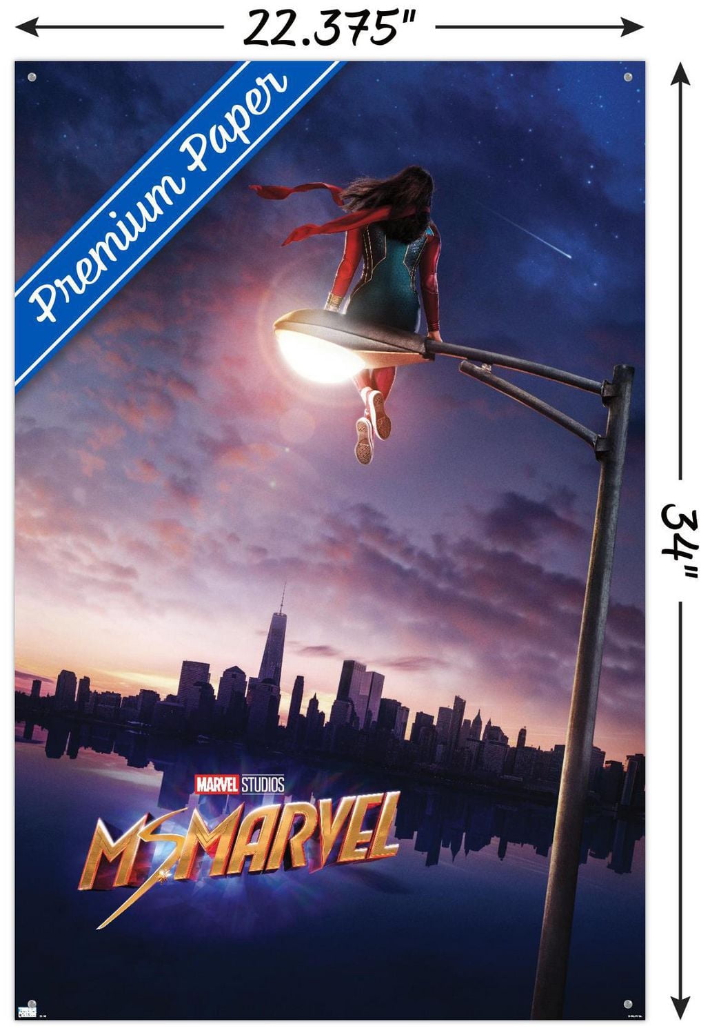 Marvel Ms. Marvel - Teaser One Sheet Wall Poster, 22.375" x 34"