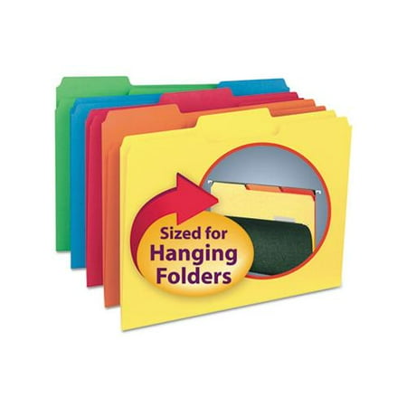Interior File Folders 1 3 Cut Top Tab Letter Assorted 100 Box