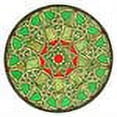 thumbnail image 2 of 51527 Meyda 20"W X 20"H Knotwork Trance Medallion Stained Glass Window, 2 of 2