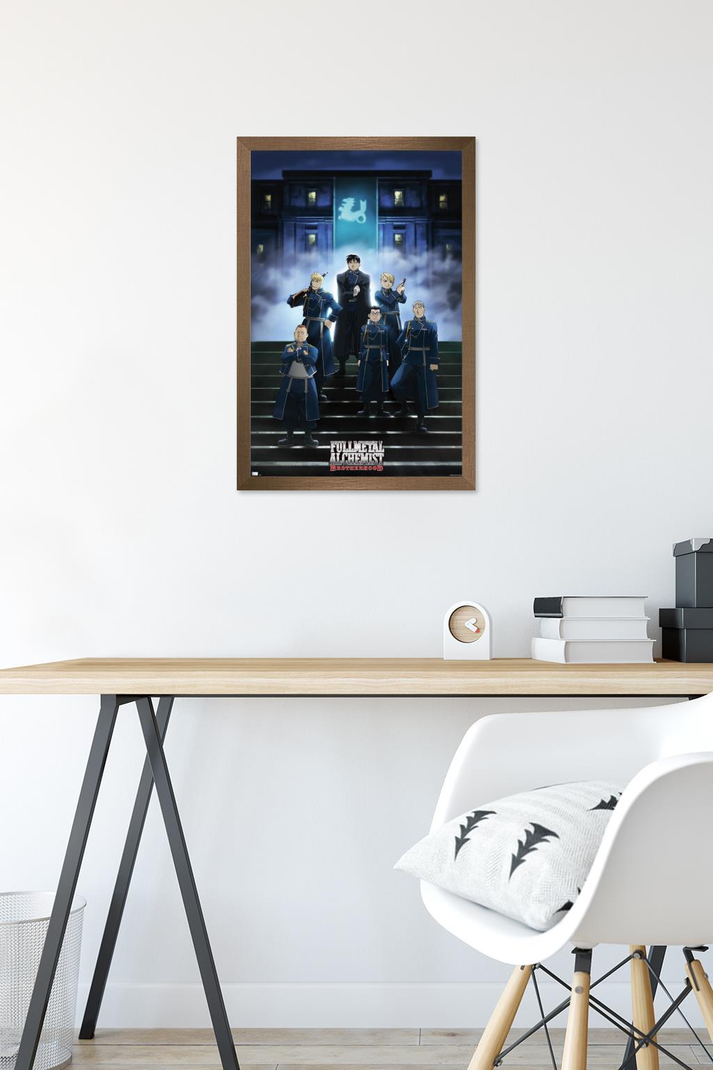Fullmetal Alchemist: Brotherhood - Key Art 2 Wall Poster, 14.725" x 22.375" Framed