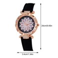 thumbnail image 4 of Clerance! Black Gift Box Four-Piece Set Fashionable And Versatile Large Rhinestone Belt Ladies Quartz Wrist Watch Jewelry Set, 4 of 8