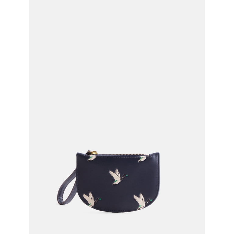 Free Assembly Women's Wristlet Wallet, Navy Duck Print photo 2