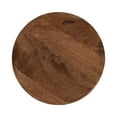 thumbnail image 5 of Kate and Laurel Solbrett Transitional Sophisticated Drink Table, 10 x 10 x 22, Walnut Brown, Mid-Century Sculptural Bedroom Nightstand with Unique Pedestal Table Design for Use as Indoor Plant Stand, 5 of 8